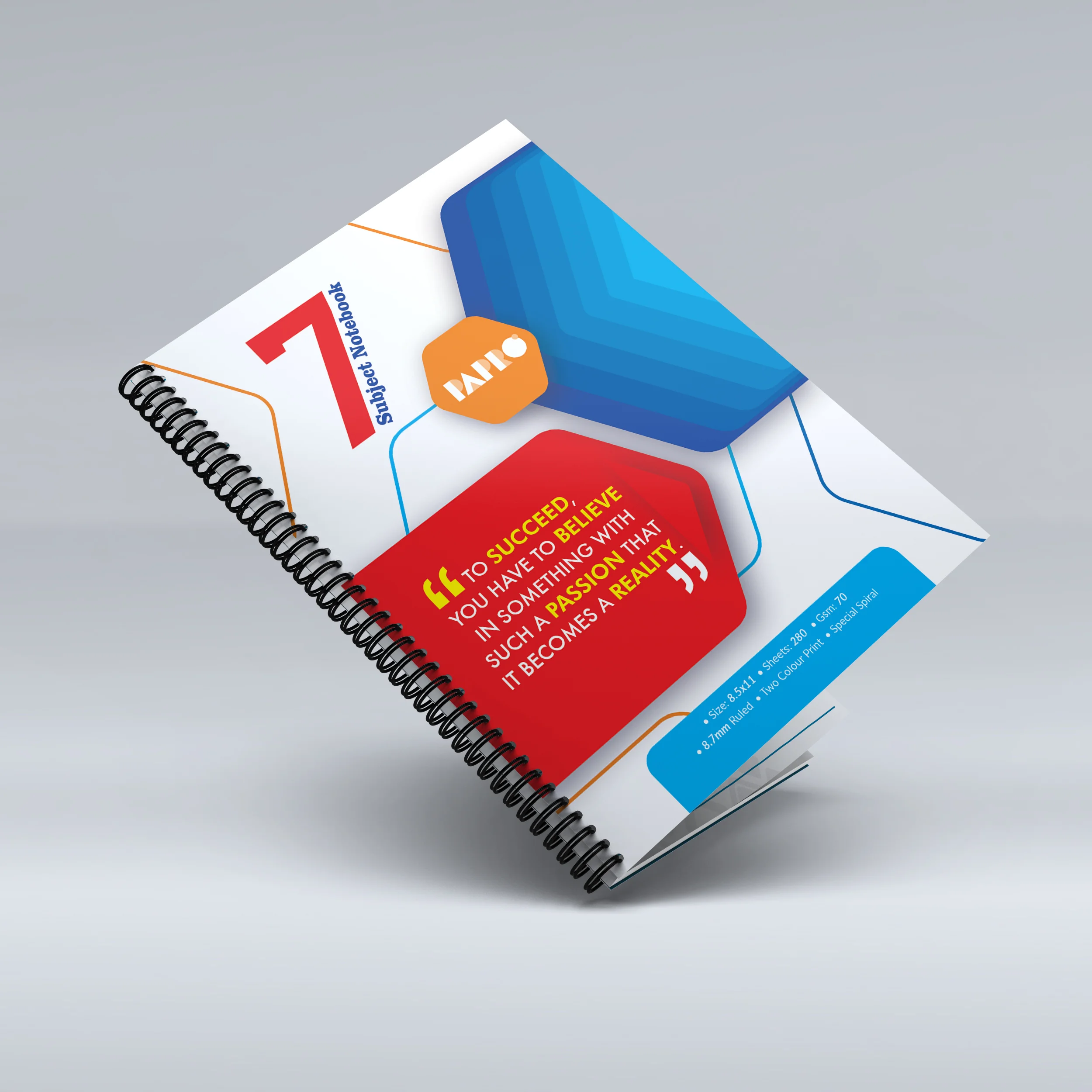 7 Subjects Notebook > Large > Narrow