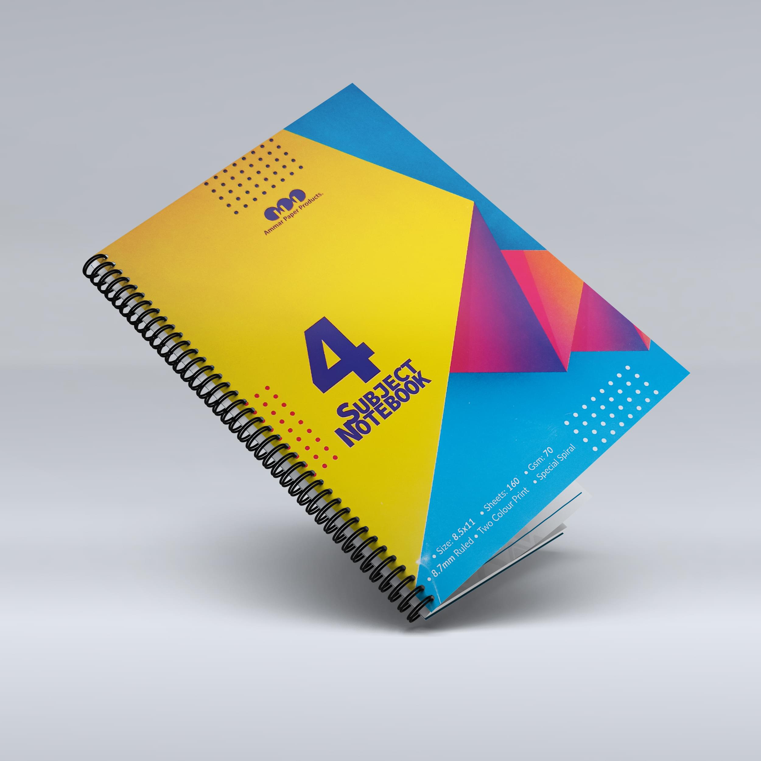 4 Subjects Notebook > Medium > Narrow