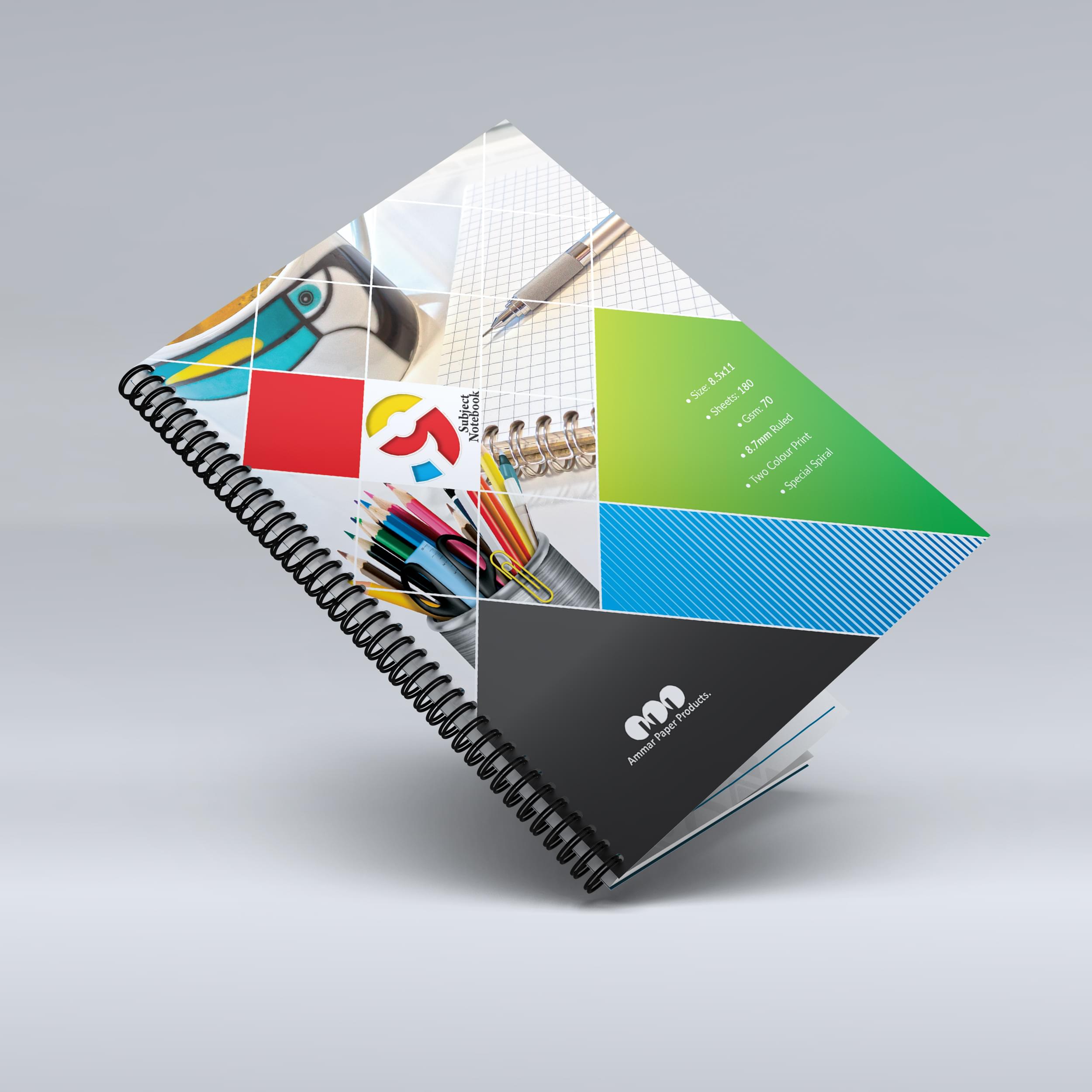 9 Subjects Notebook > Medium > Narrow