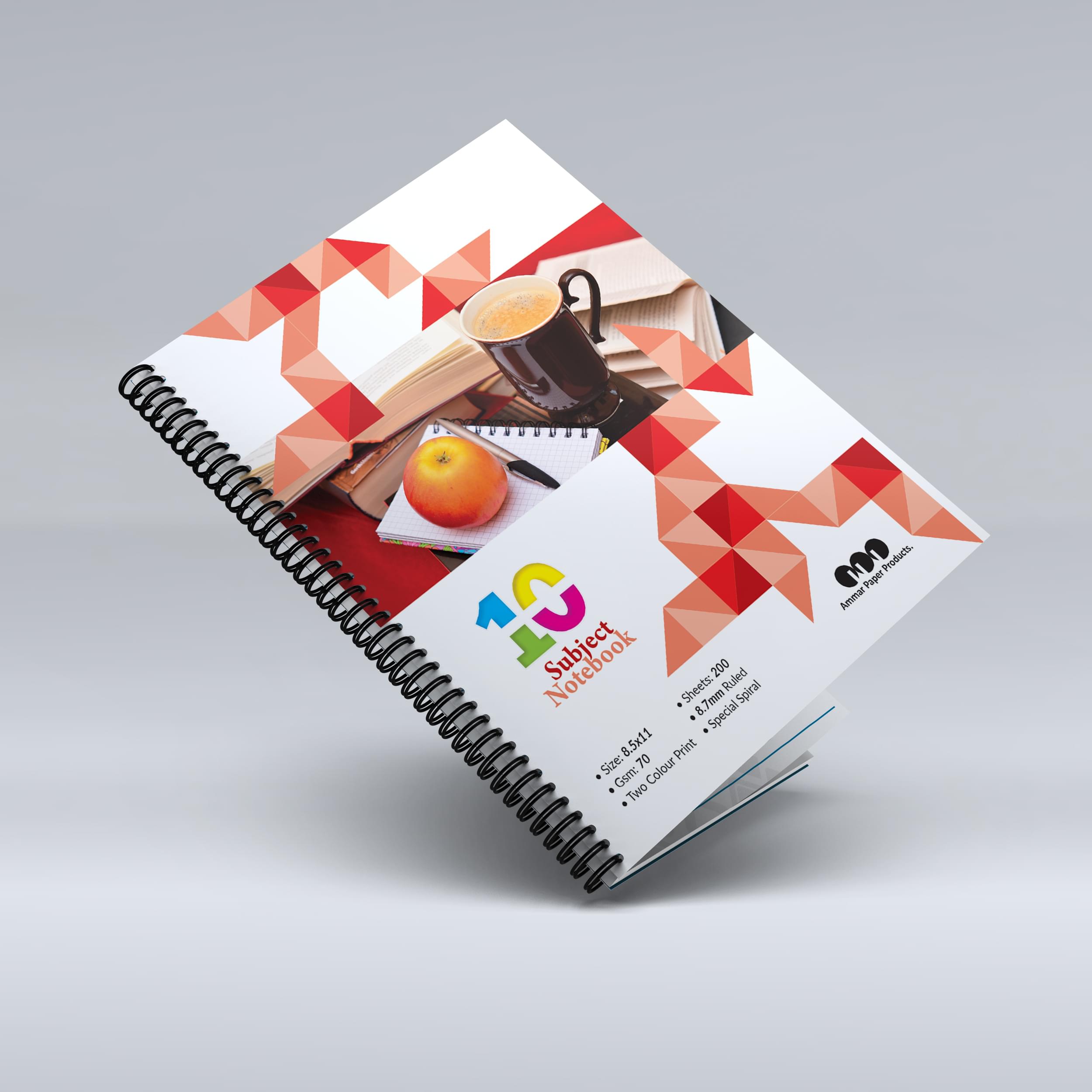 10 Subjects Notebook > Medium > Narrow